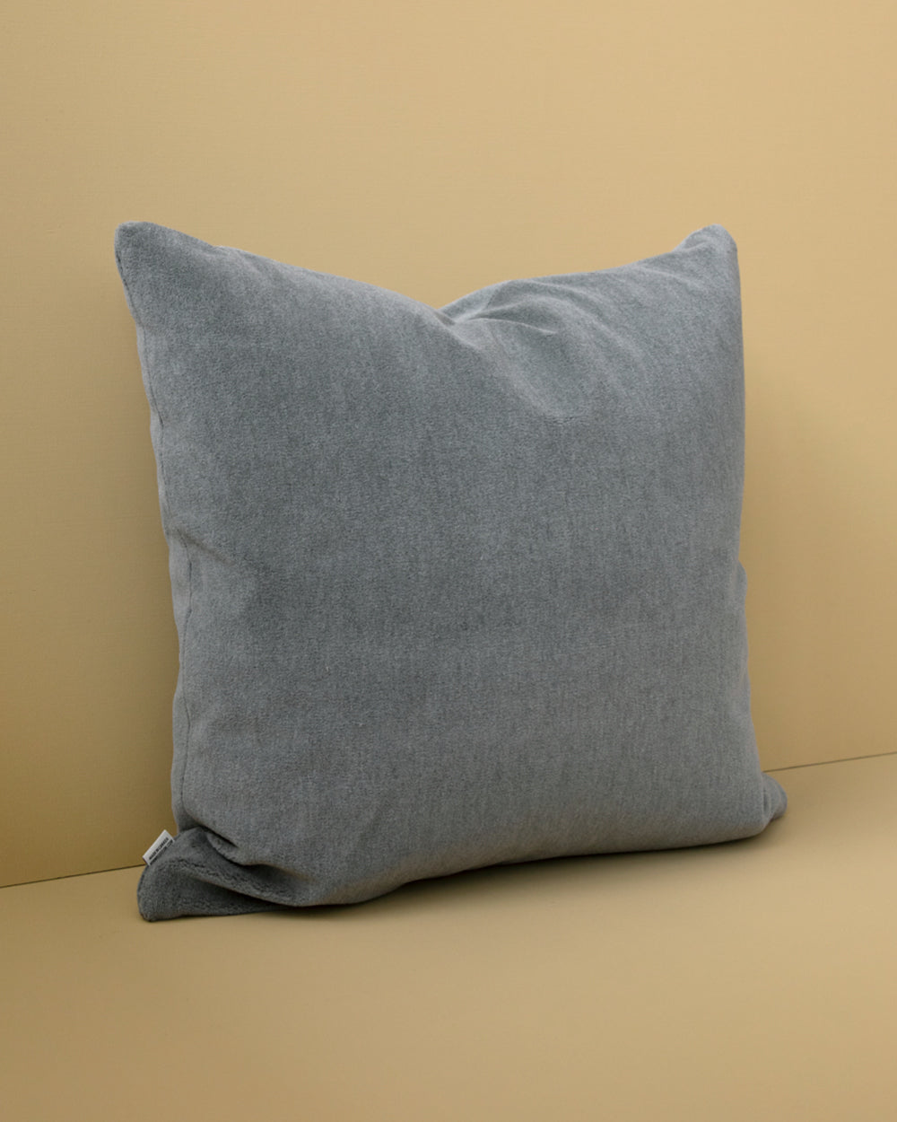 Ankara Mohair Pillow Cover, Steel Blue