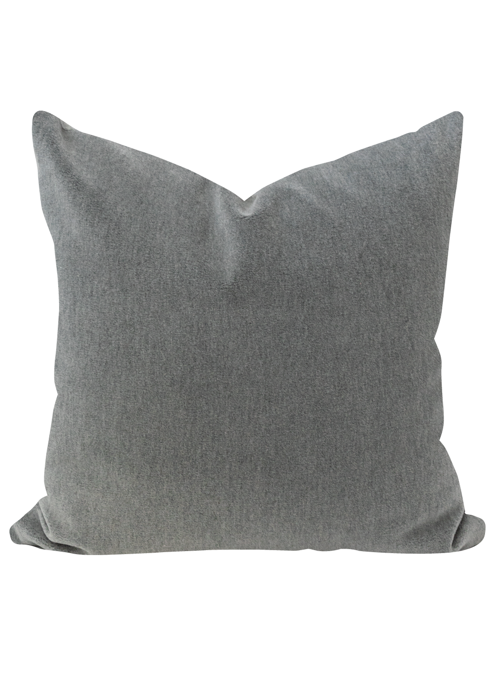 Ankara Mohair Pillow Cover, Steel Blue