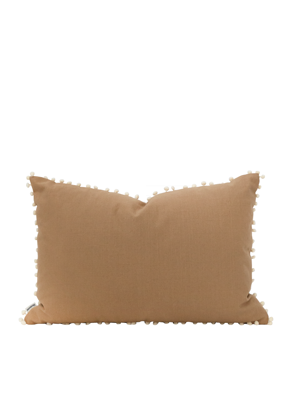 Dani Pom Pom Pillow Cover, Tan