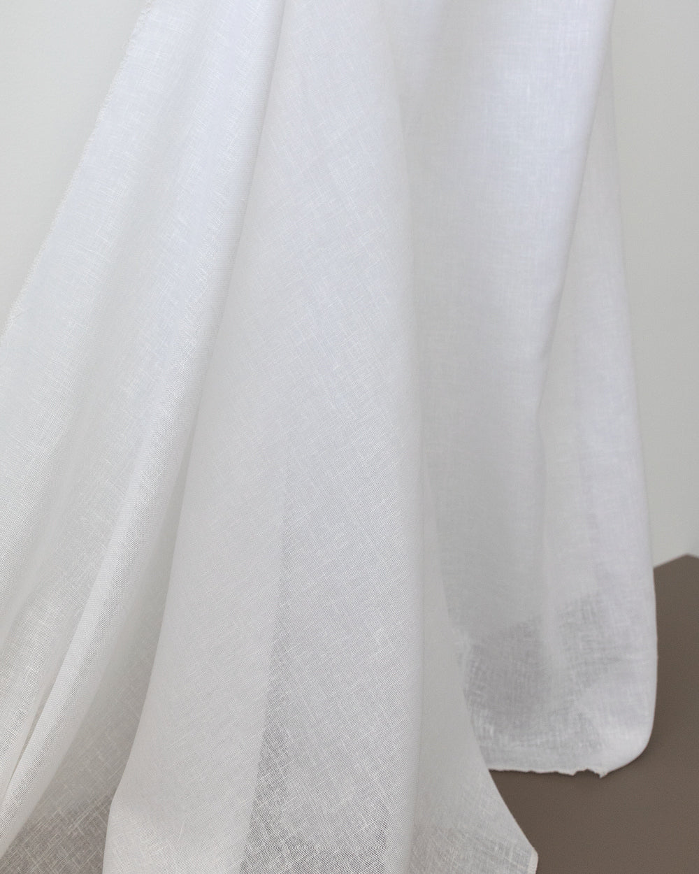 Esme Double-Wide Sheer Fabric, Snow