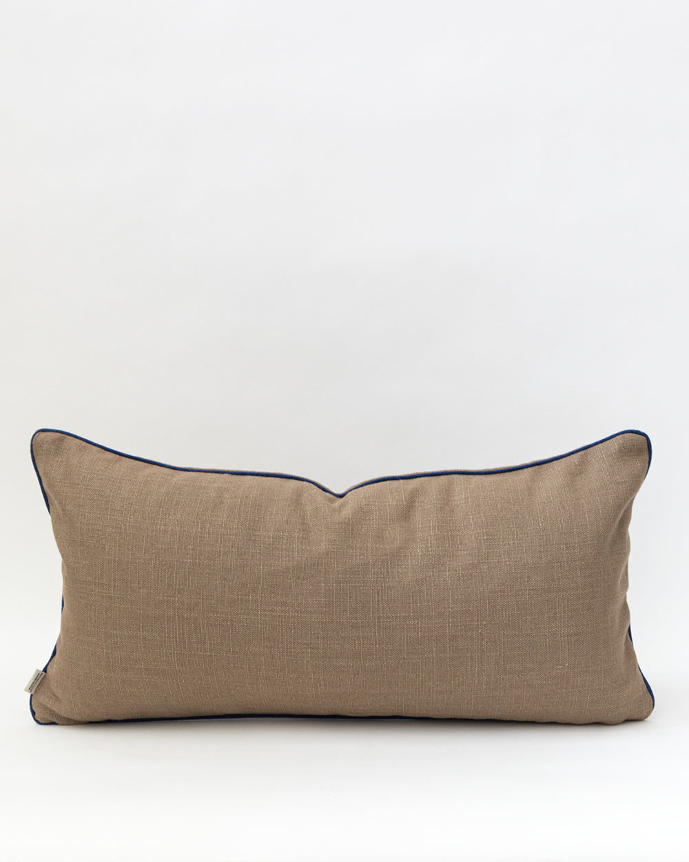Franco Pillow Cover, Khaki and Cobalt