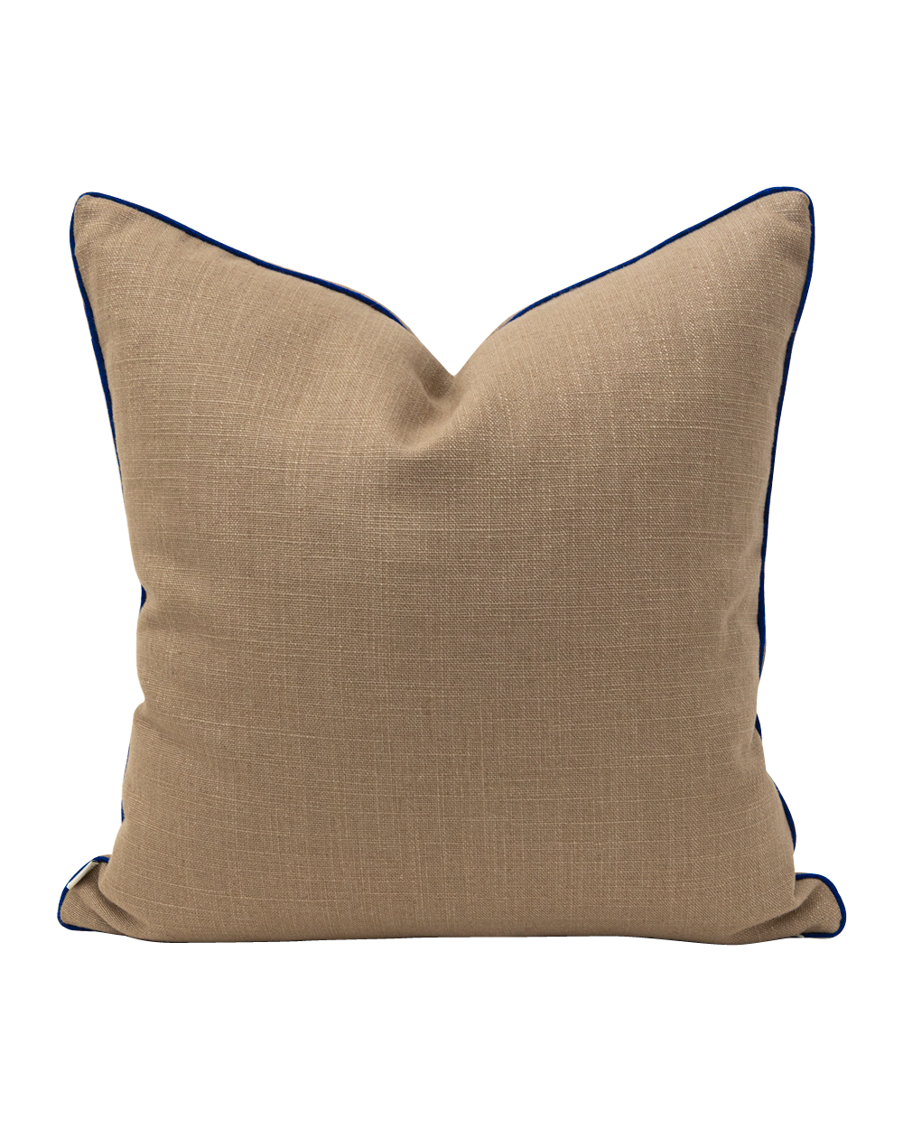 Franco Pillow Cover, Khaki and Cobalt
