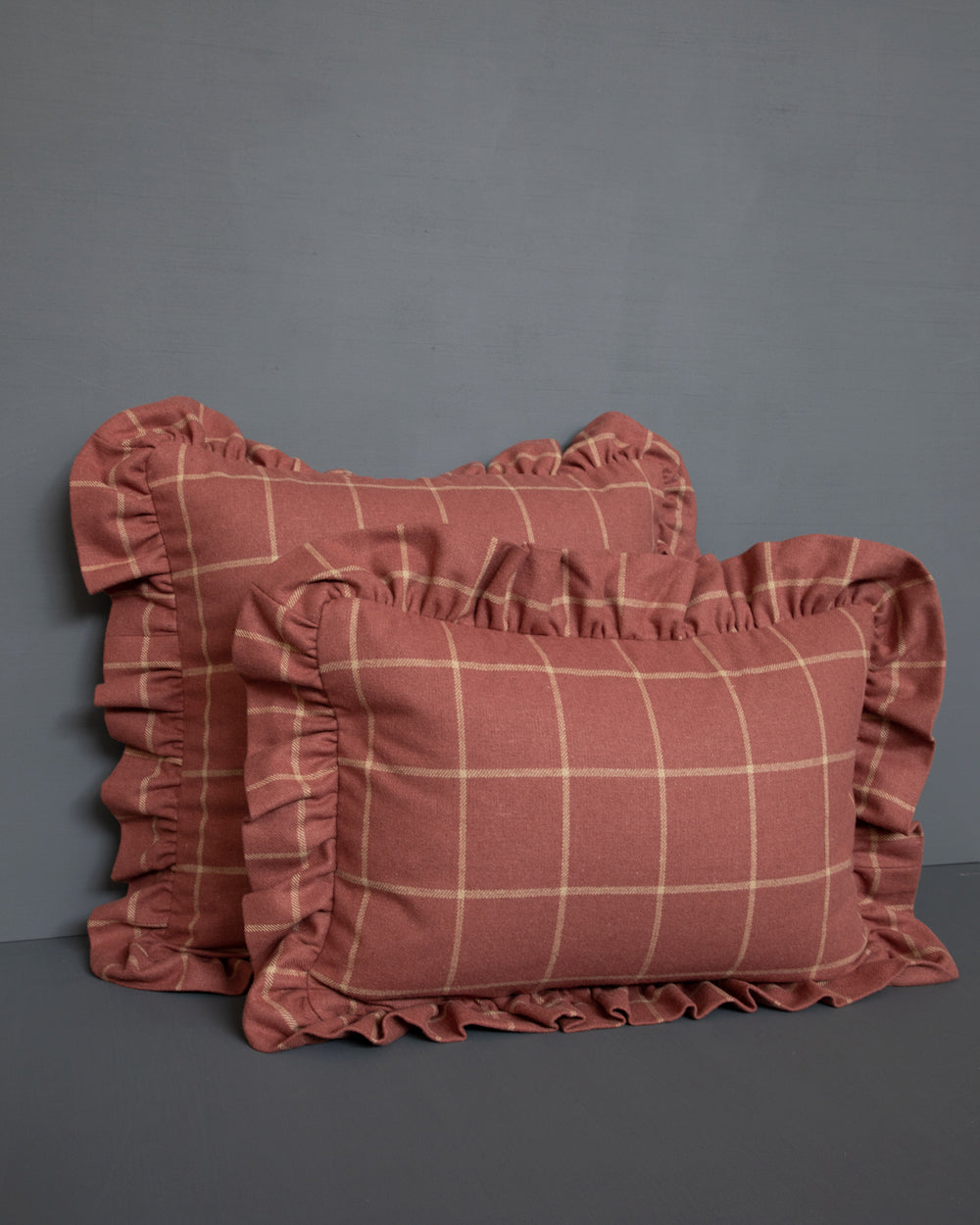 Harper Pillow Cover, Pink Check