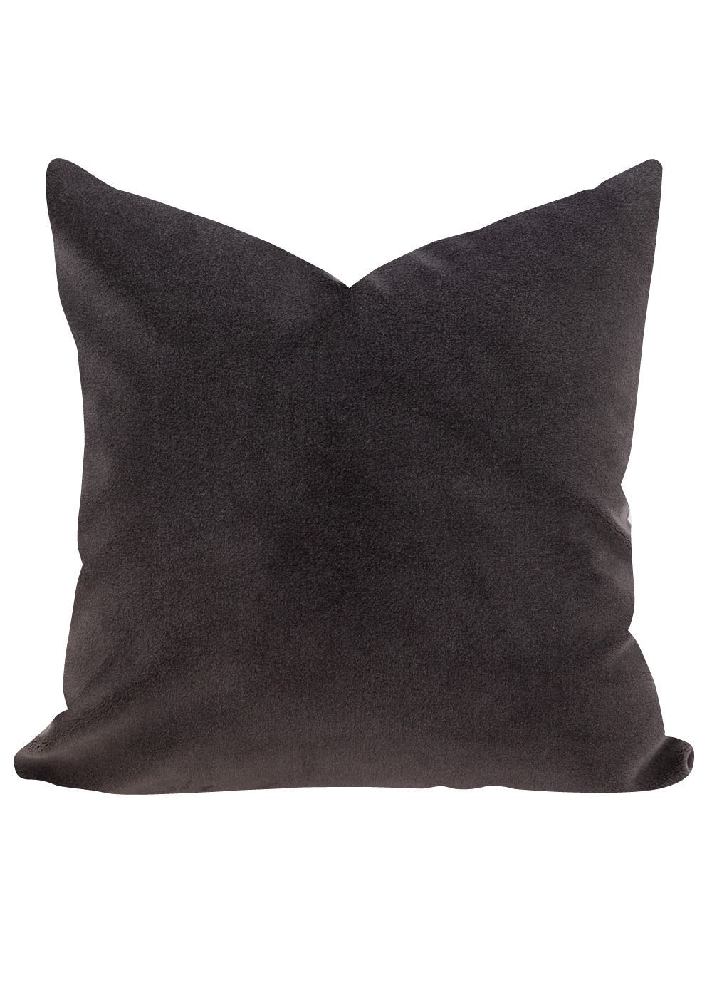 Hugo Velvet Pillow Cover, Charcoal