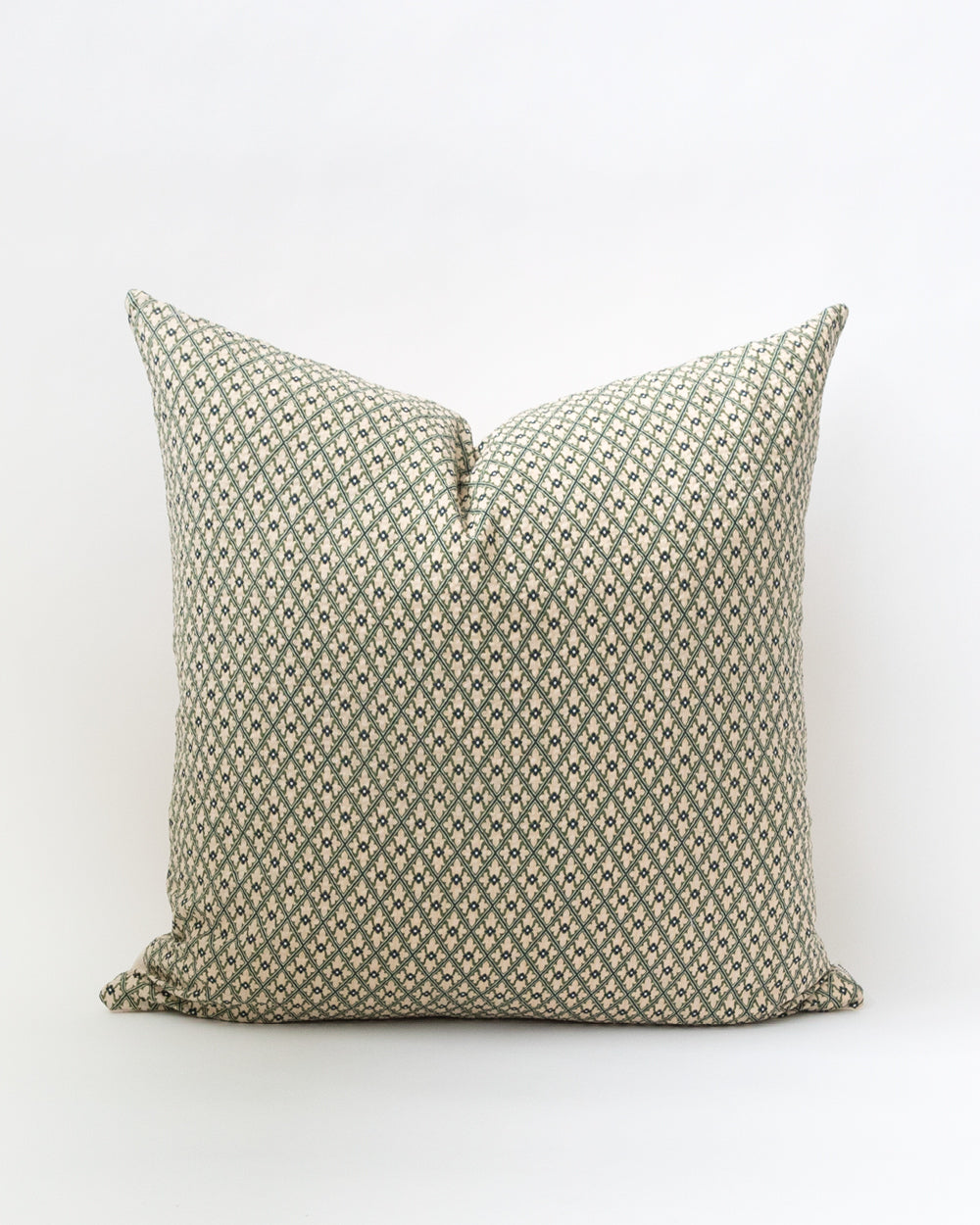 Maren Pillow Cover, Olive and Navy