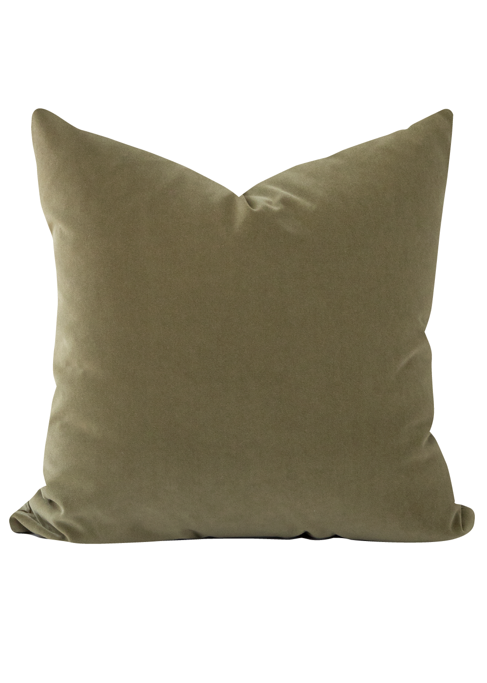 Meghan Velvet Pillow Cover, Olive