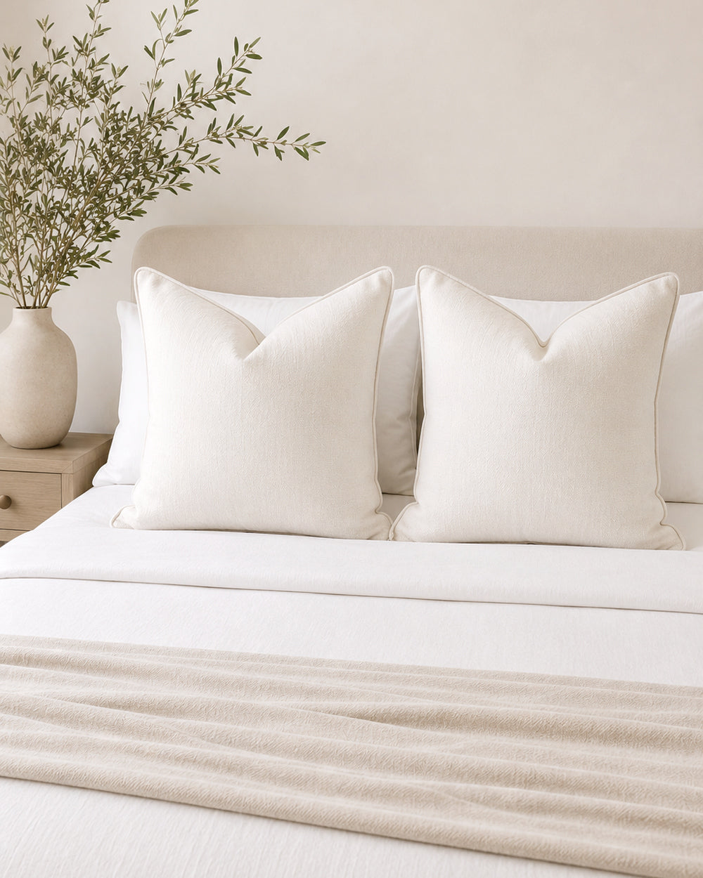Sorren Pillow Cover, Snow