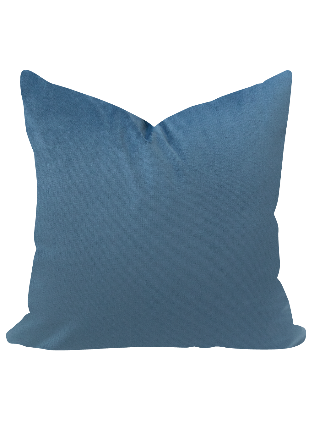 Wren Velvet Pillow Cover, Cerulean Blue