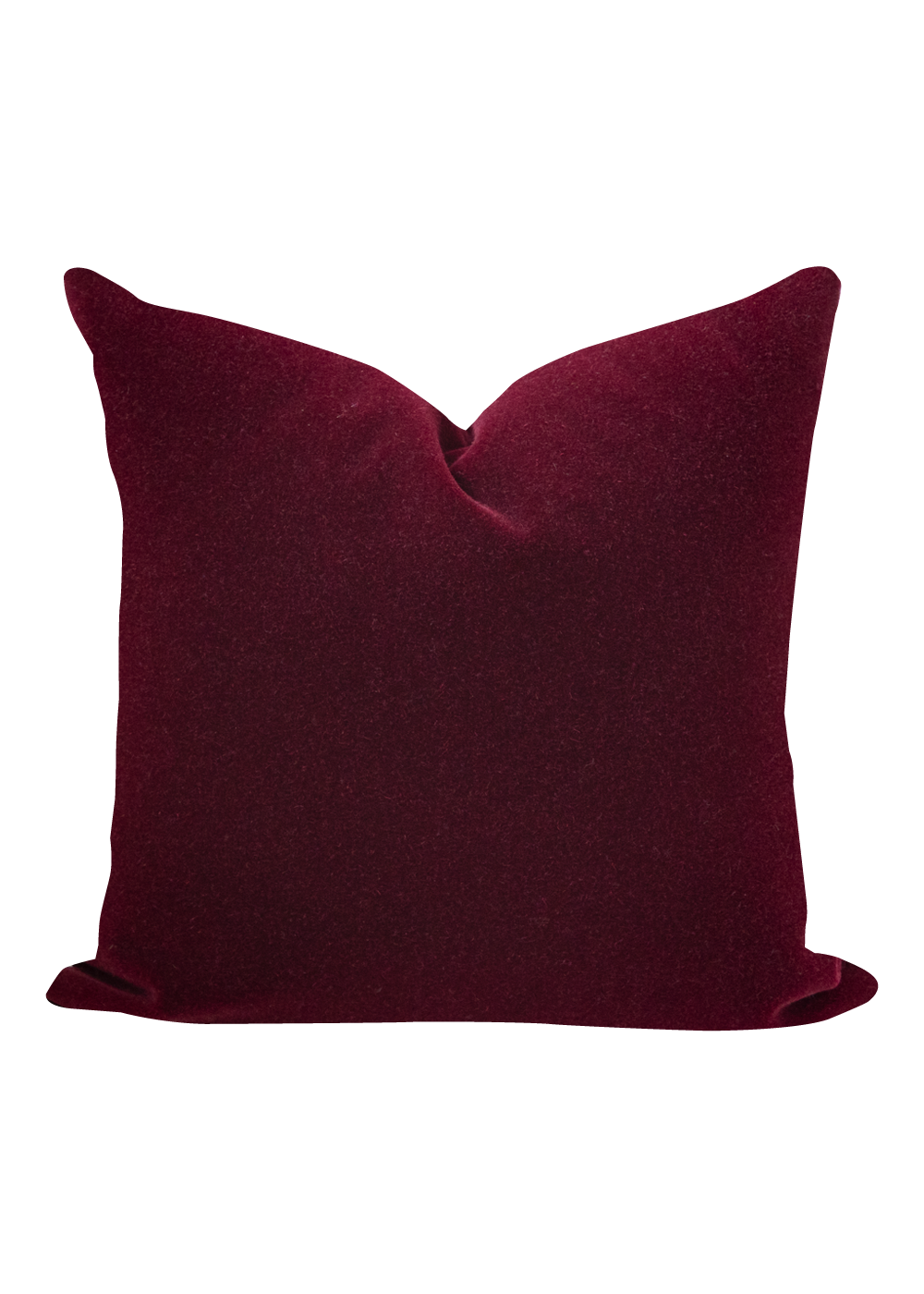 Ankara Mohair Pillow Cover, Crimson