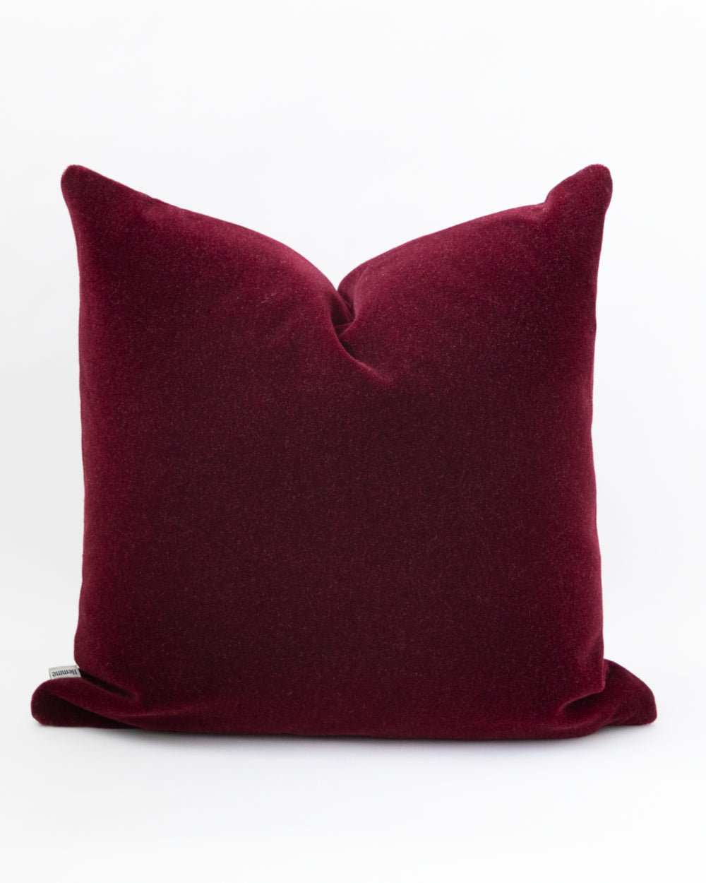 Ankara Mohair Pillow Cover, Crimson