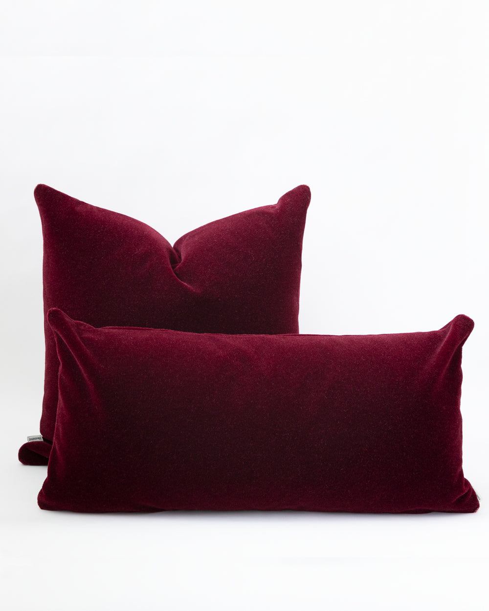 Ankara Mohair Pillow Cover, Crimson