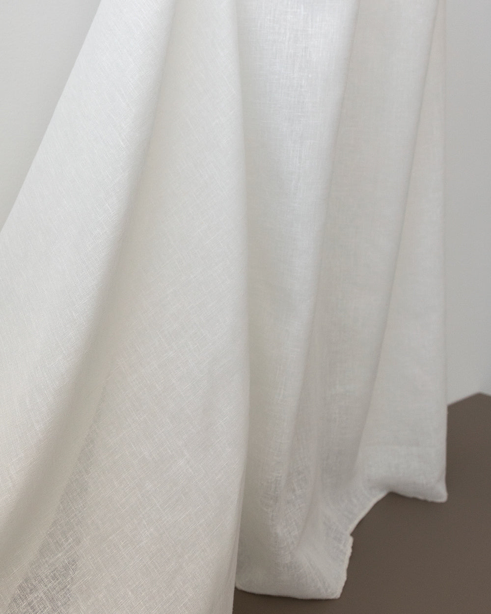 Esme Double-Wide Sheer Fabric, Swan