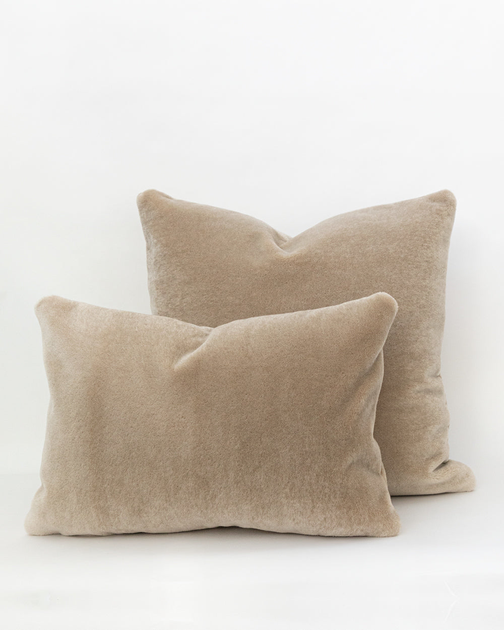 Eva Mohair Pillow Cover, Ecru