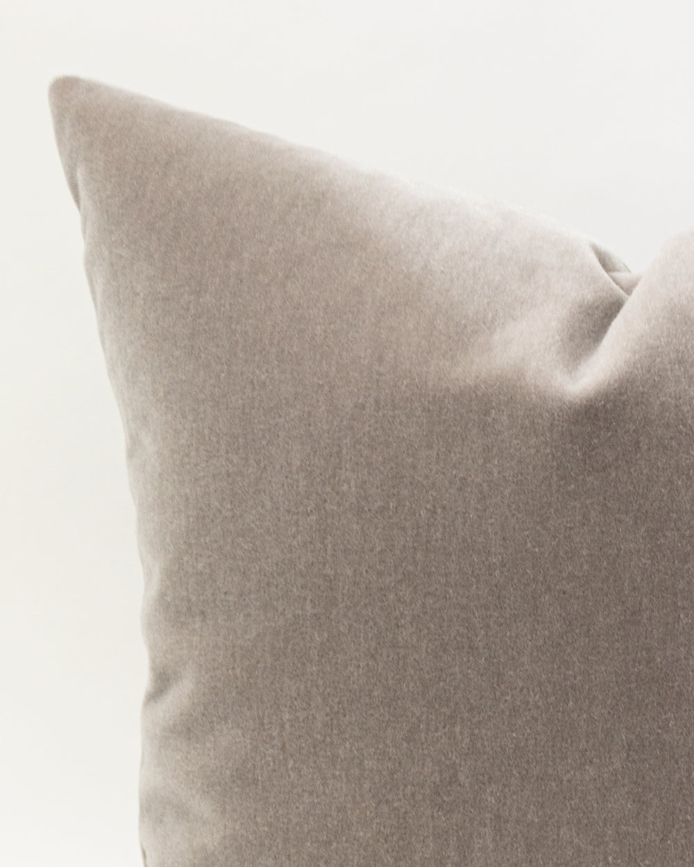 Eva Mohair Pillow Cover, Warm Grey