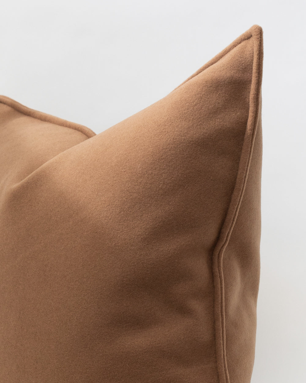 Harris Cashmere Wool Pillow Cover, Camel