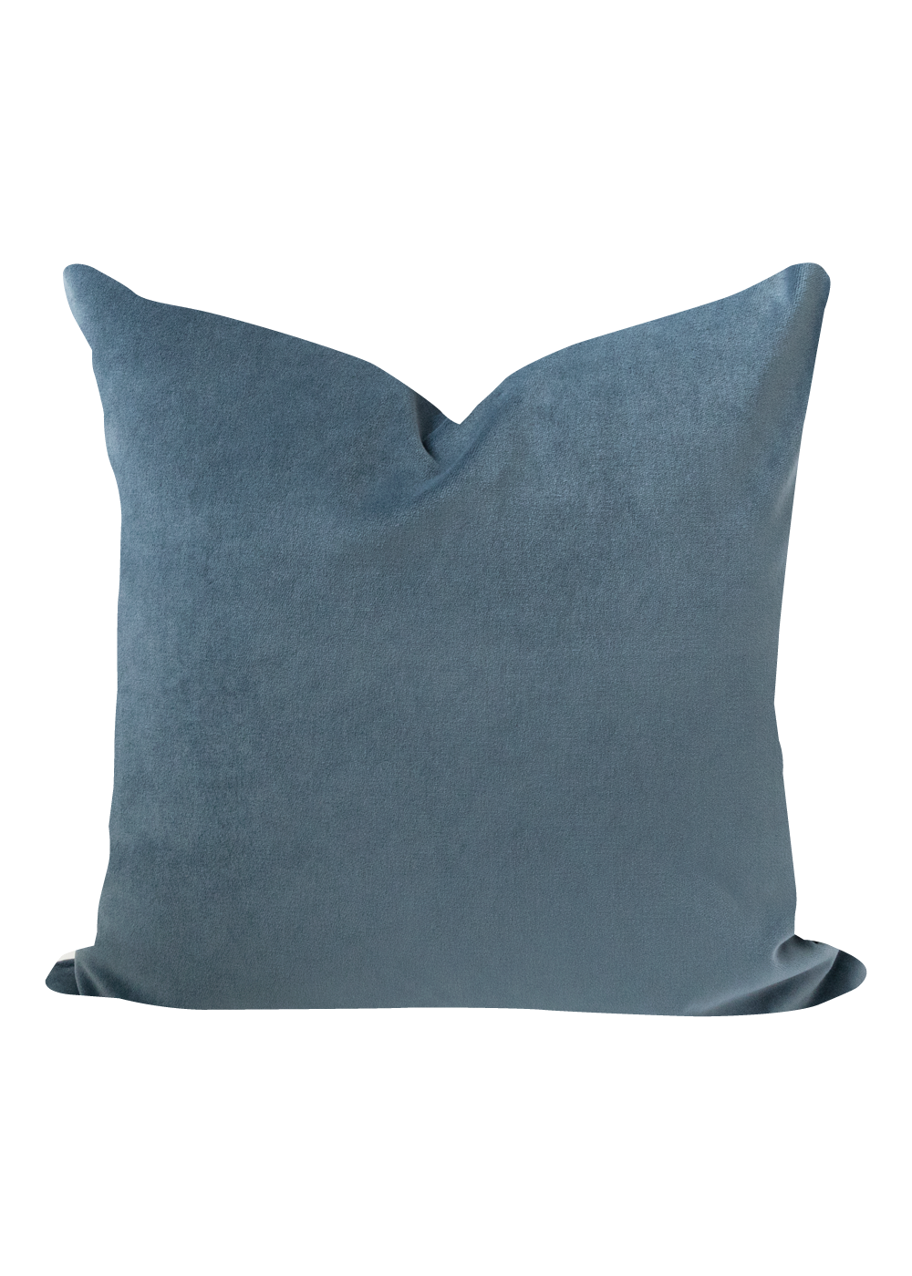 Inez Velvet Pillow Cover, Providence Blue