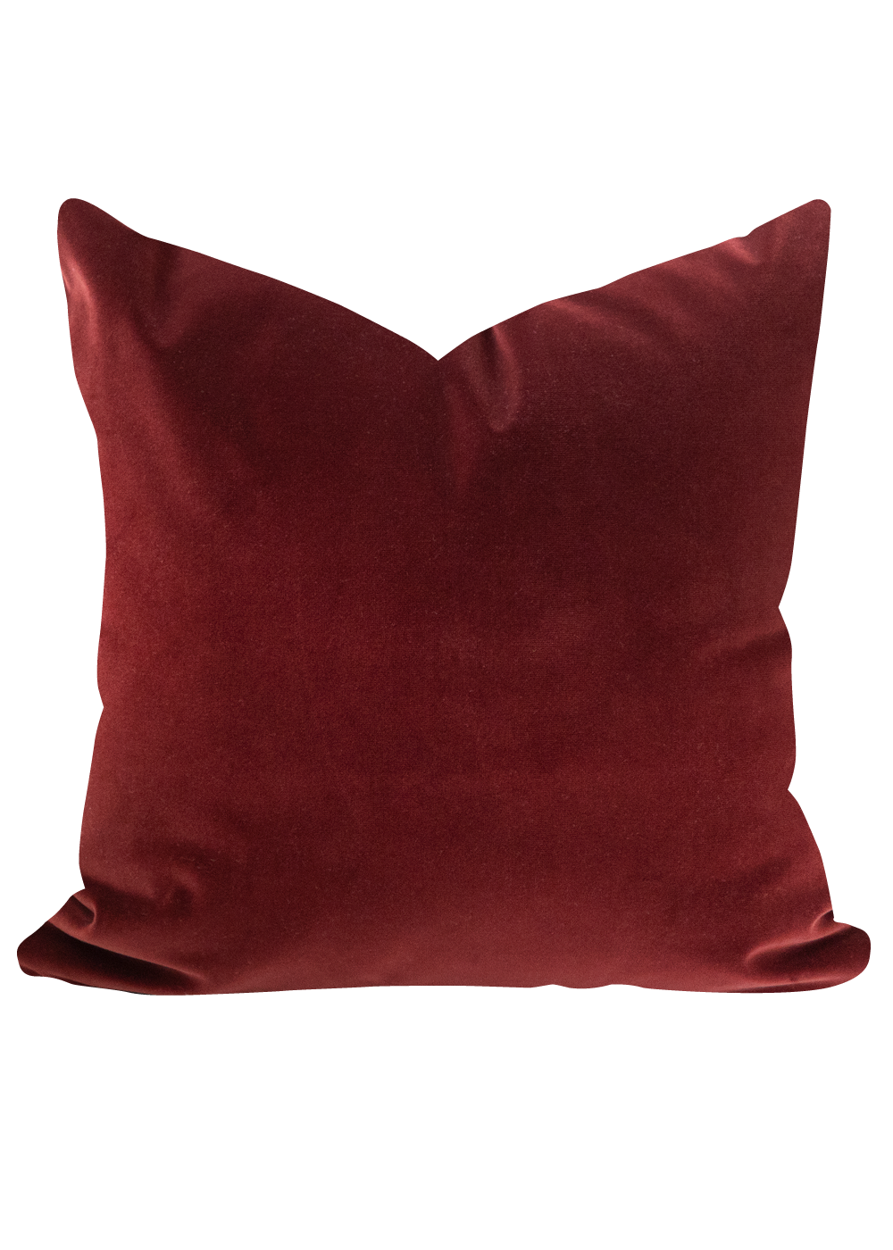 Inez Velvet Pillow Cover, Cinnabar