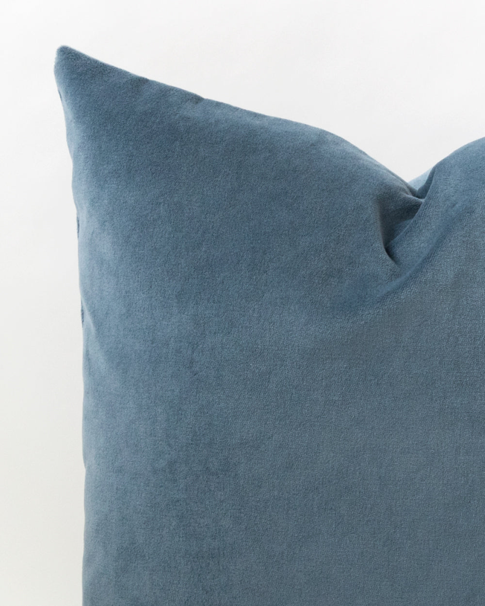 Inez Velvet Pillow Cover, Providence Blue