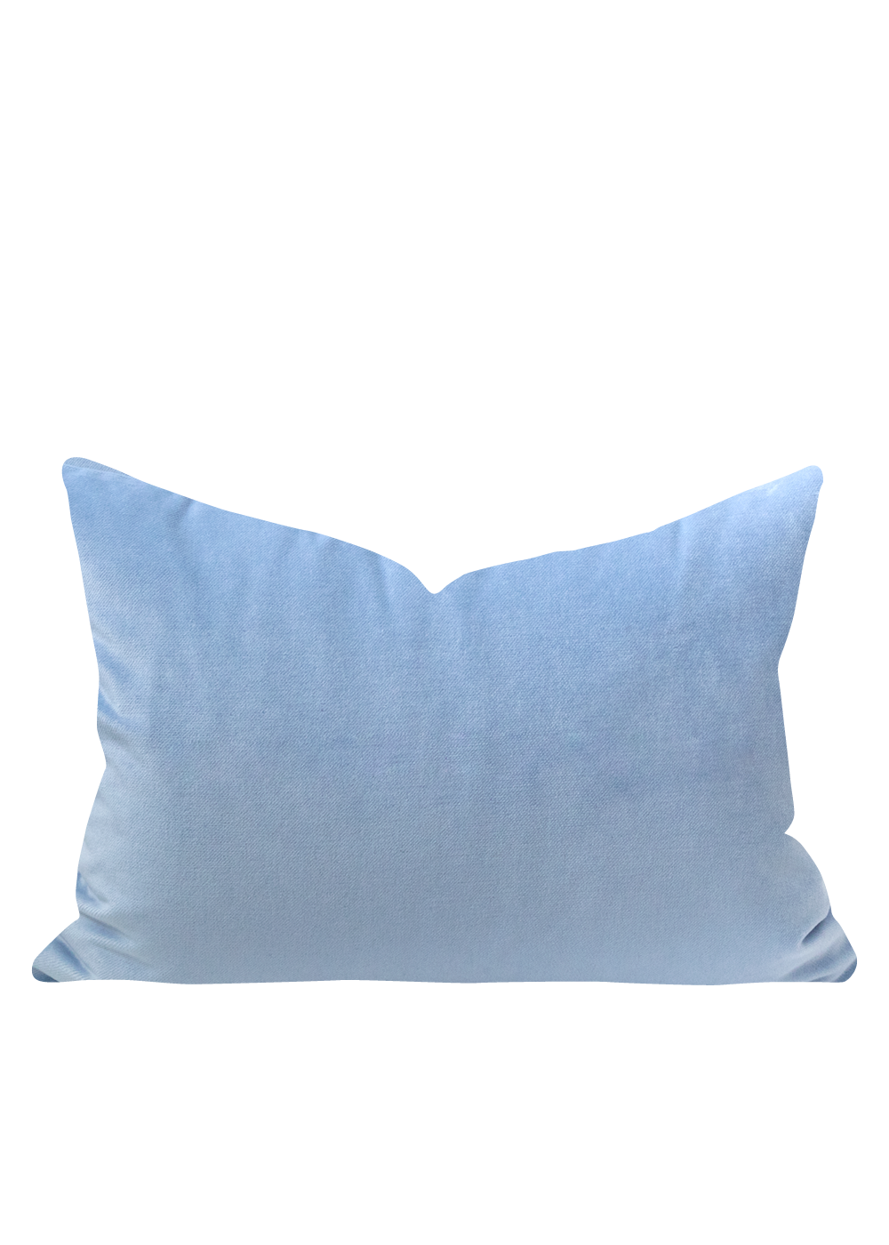 Inez Velvet Pillow Cover, Sky Blue