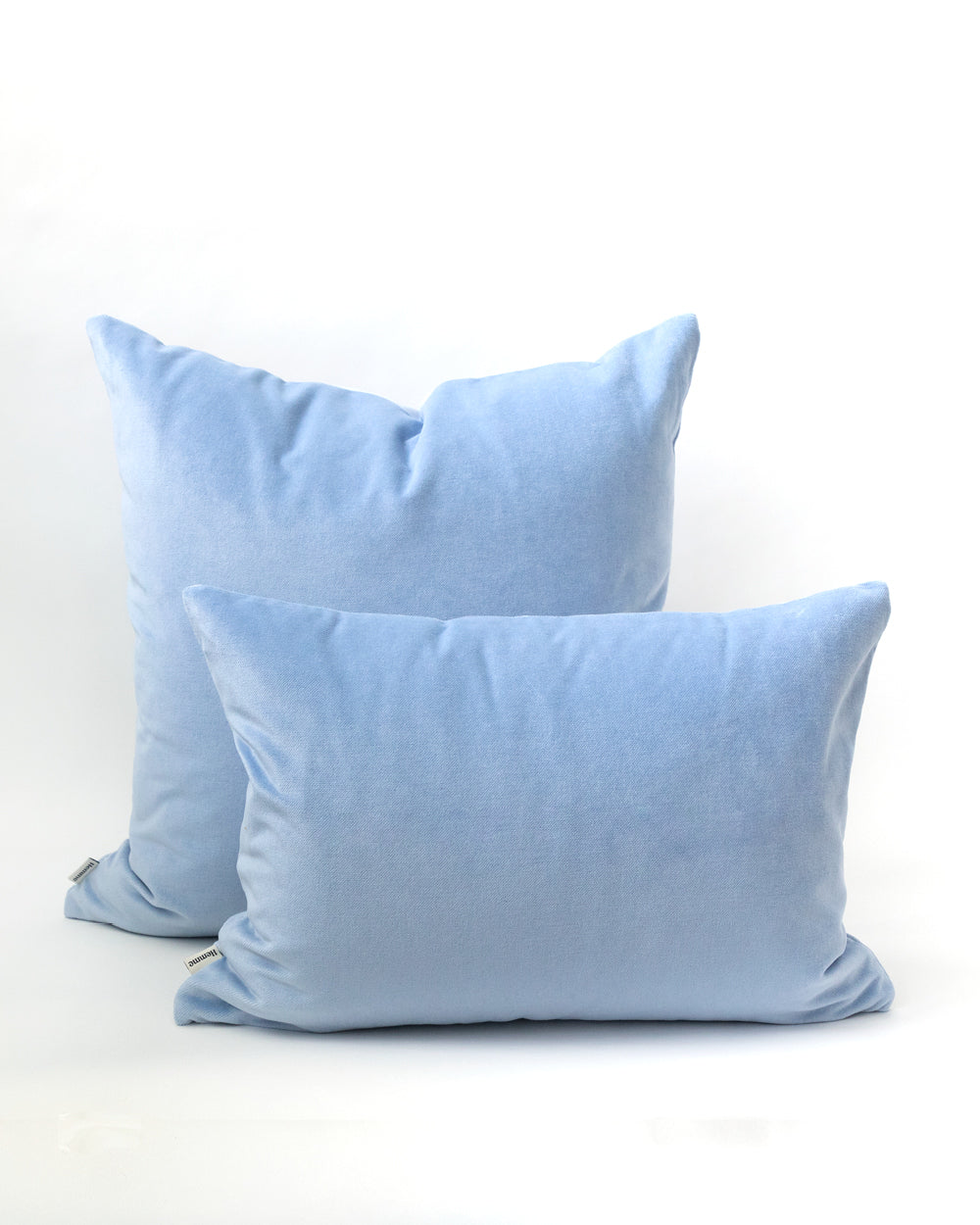 Inez Velvet Pillow Cover, Sky Blue