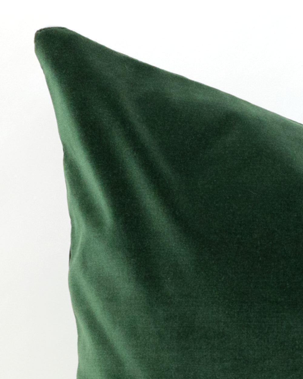 Leona Velvet Pillow Cover, Emerald