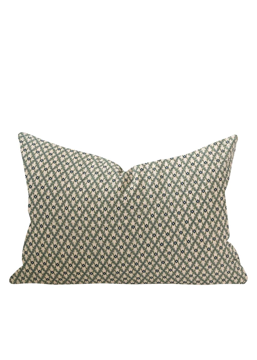 Maren Pillow Cover, Olive and Navy