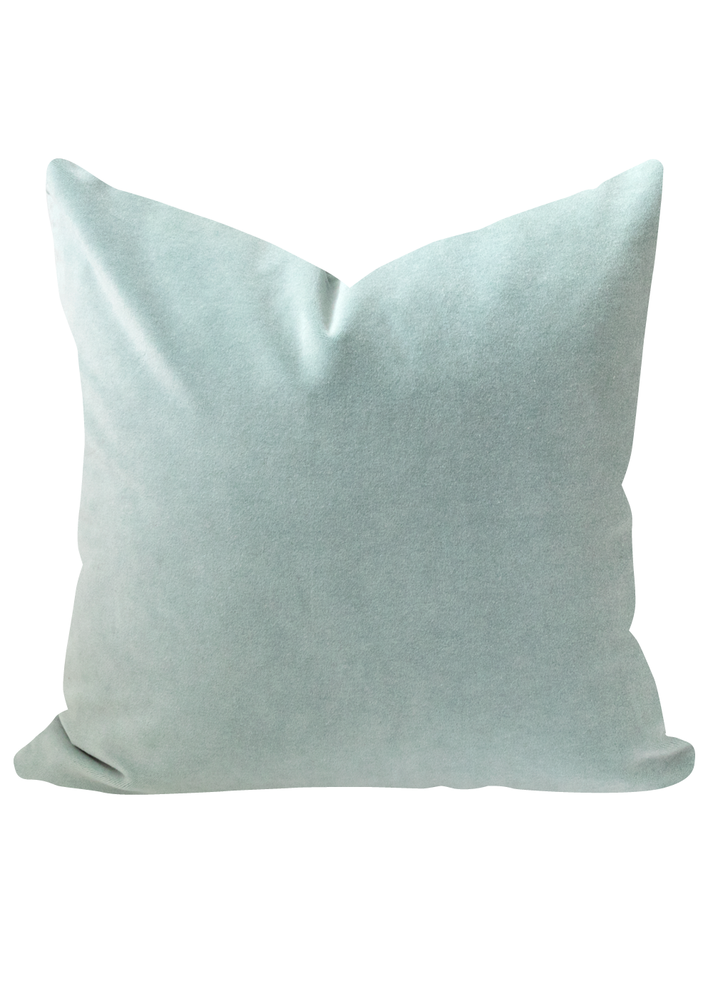 Maxine Velvet Pillow Cover, Duck Egg Blue