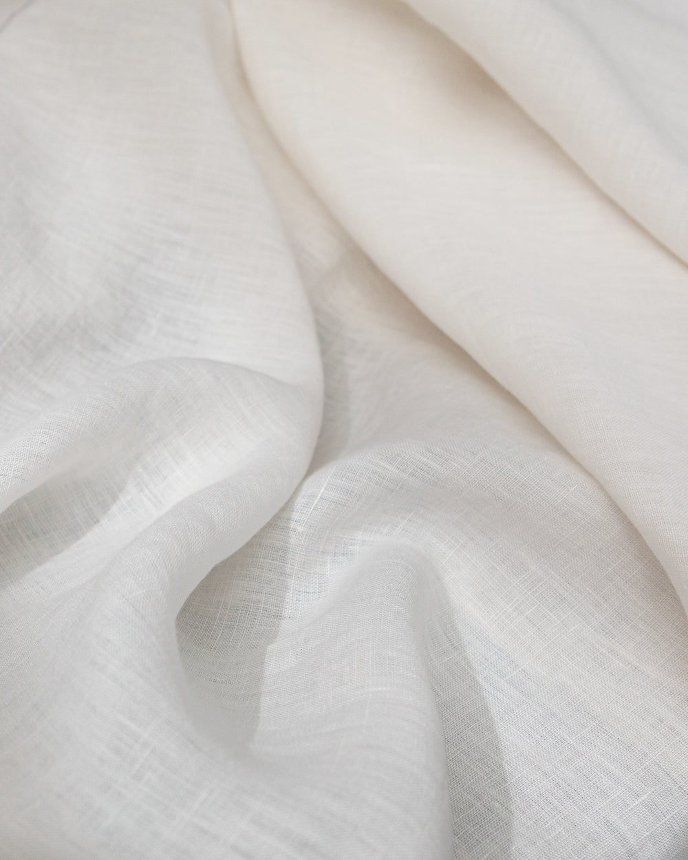 Meara Double-Wide Linen Fabric, Shell