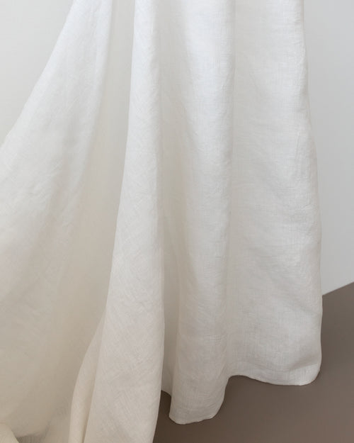 Meara Double-Wide Linen Fabric, Shell