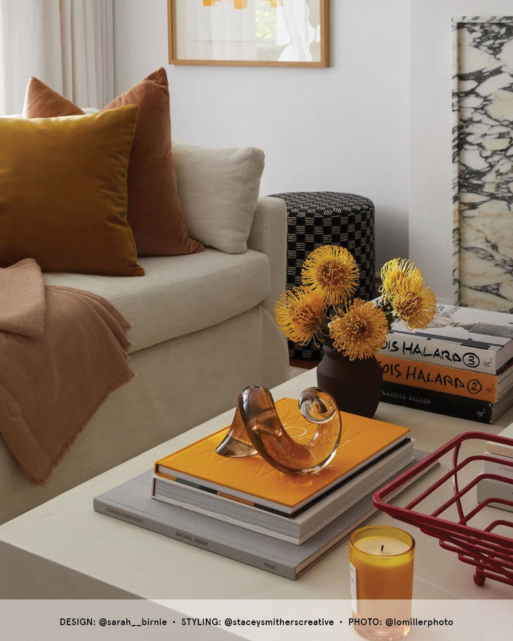 Wren Velvet Pillow Cover, Ochre