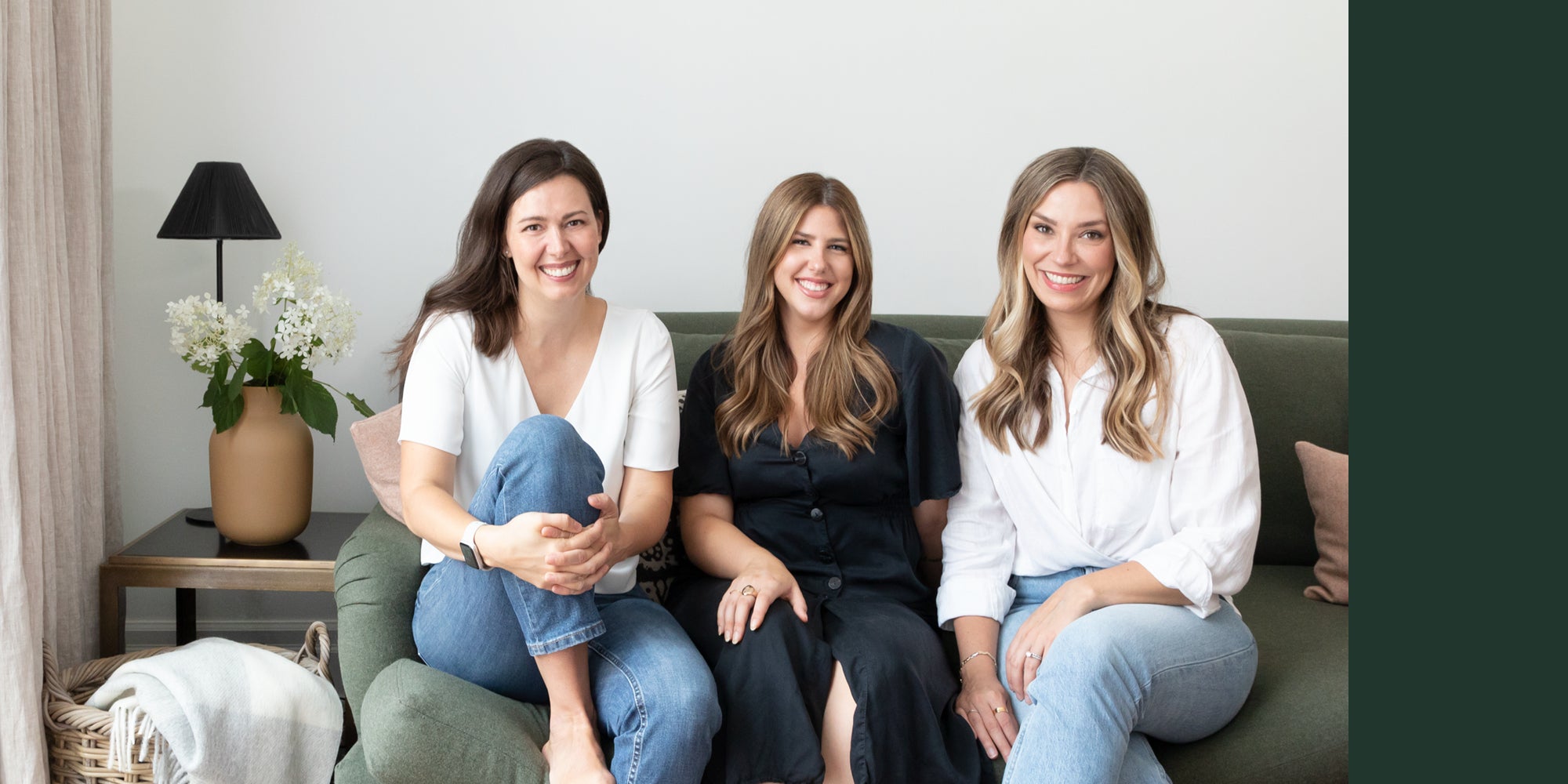 Hemme Team photo of  Founders Jessica Jones, Mandy Milks and designer Gabrielle Demers. 