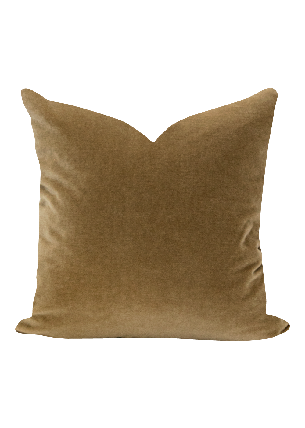 Wren Velvet Pillow Cover, Fawn