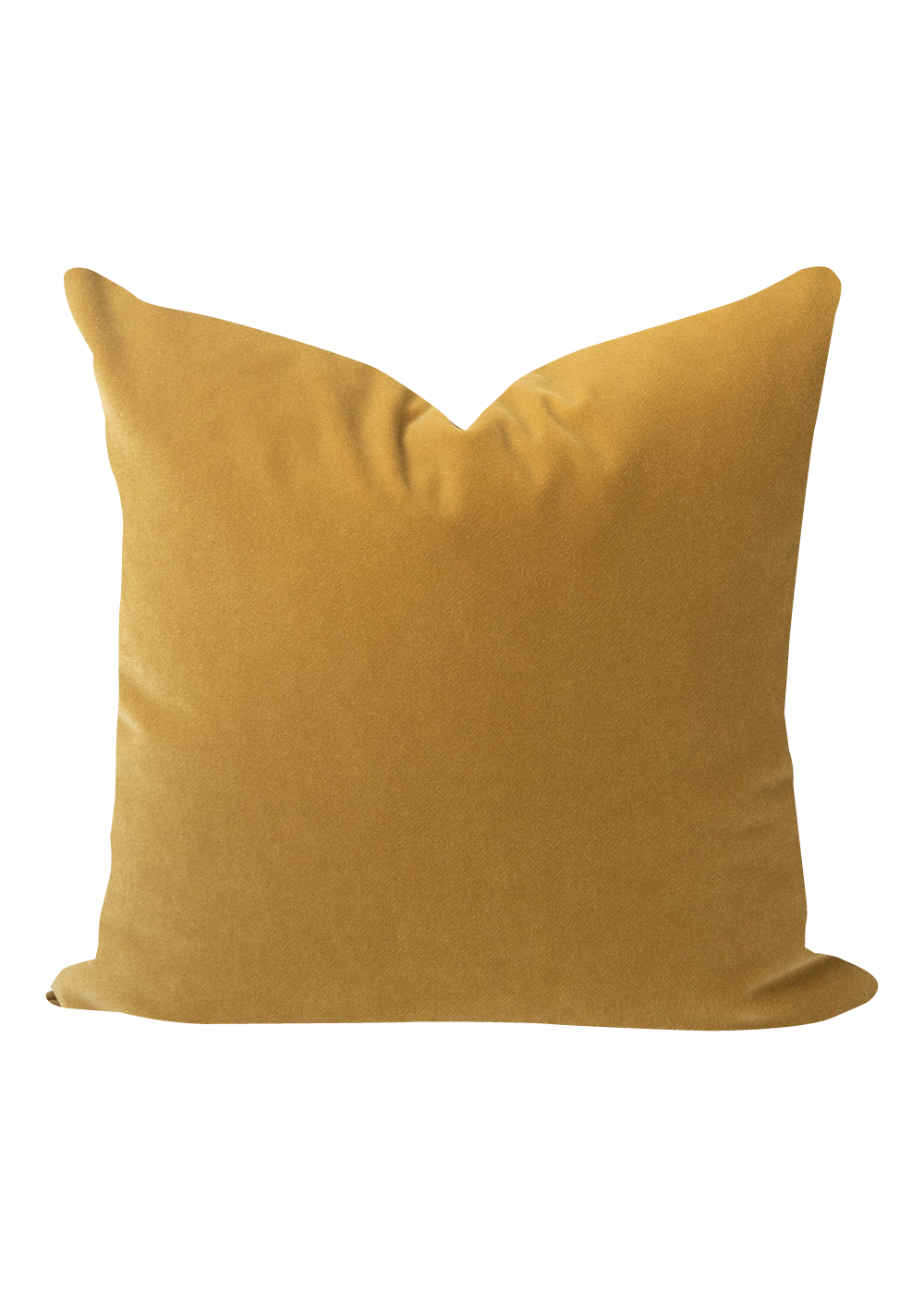 Wren Velvet Pillow Cover, Ochre