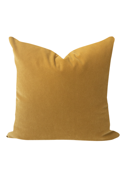 Ochre velvet cushions best sale