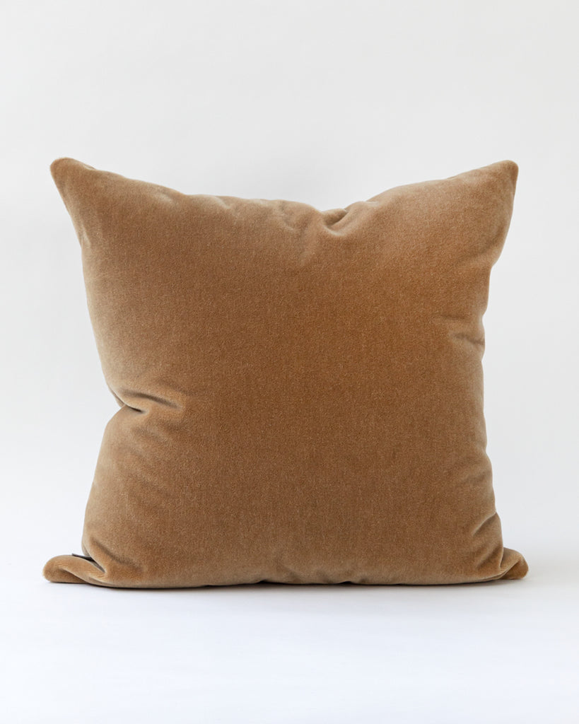 Square Camel coloured Mohair Pillow