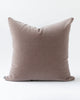 Mauve square mohair pillow