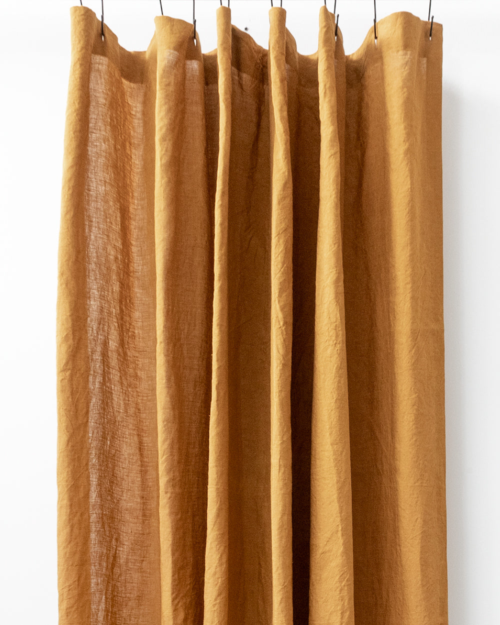 Anthony Linen Shower Curtain, Turmeric