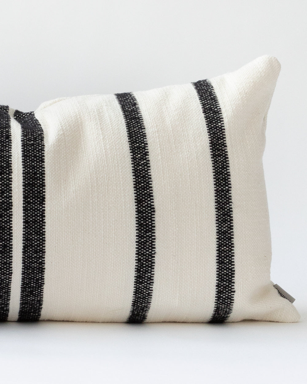 Black white cheap stripe pillow