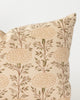 Close up detail of Lisa Fine Textiles muted floral print pillow