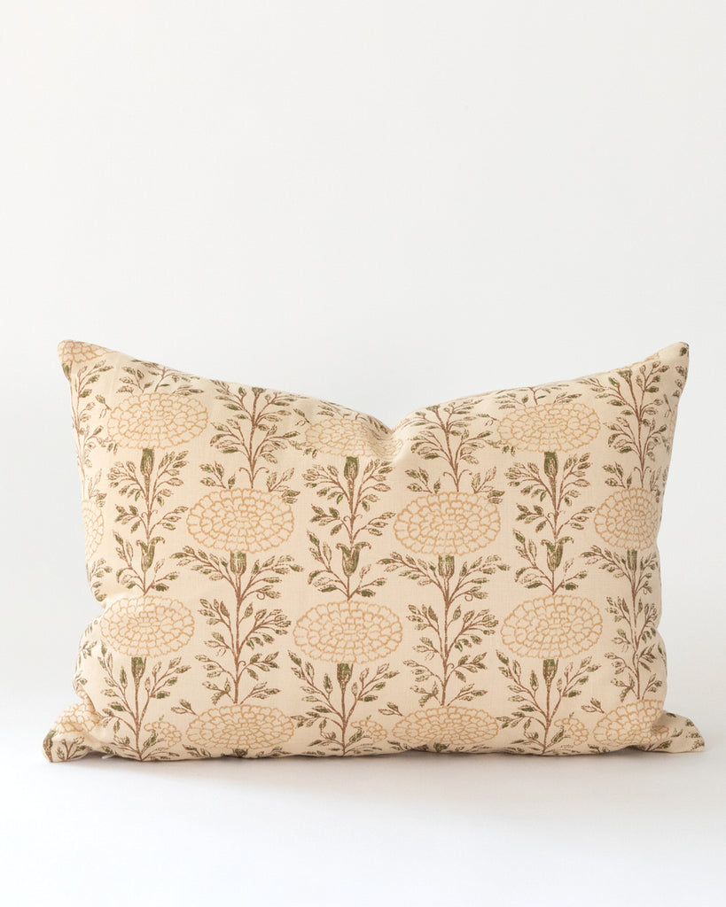  Lisa Fine Textiles muted floral print pillow