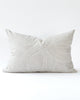 Rectangle grey and white organic swirl pattern pillow