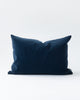 Rectangle midnight blue velvet pillow